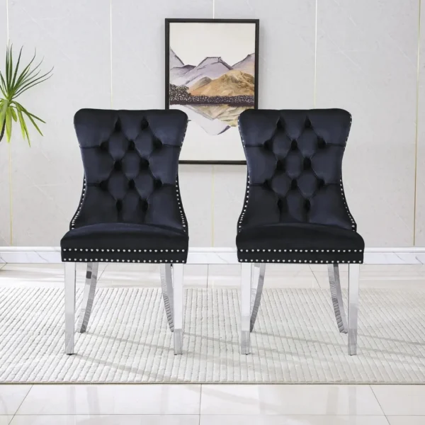 DCK88 Stainless Steel Dining Chair Set of 2 by Artisan Furniture - Image 4