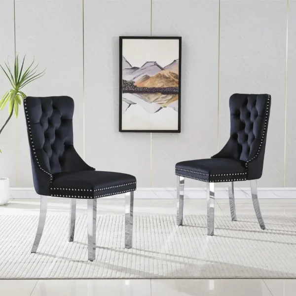 DCK88 Stainless Steel Dining Chair Set of 2 by Artisan Furniture - Image 3