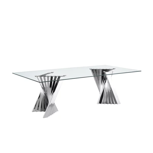 DT039 Rectangular Glass Top For Dining Table By Artisan Furniture 13