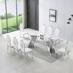 DT039 Rectangular Glass Top For Dining Table By Artisan Furniture 25