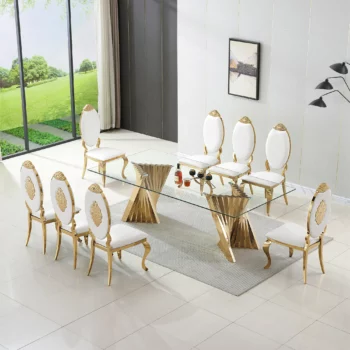 DT039 Rectangular Glass Top For Dining Table By Artisan Furniture