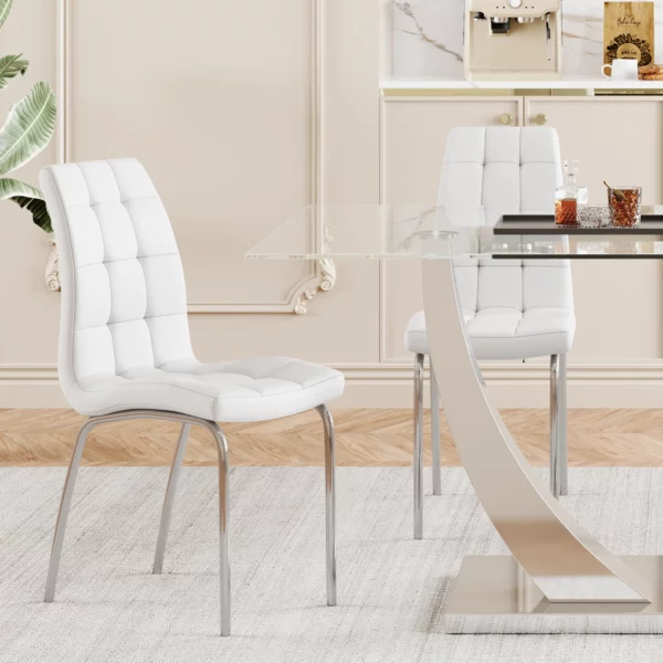 DT035 Glass Top Dining Room Table By Artisan Furniture 21