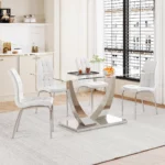 DT035 Glass Top Dining Room Table By Artisan Furniture Dining Room Furniture Mobilia Cleopatra 29 DT035 Glass Top Dining Room Table By Artisan Furniture 29