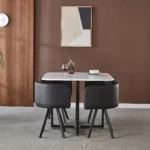 801-2 White Marble Dining Table Set With 4 Chair By Artisan Furniture Luxury Dining Tables Mobilia Cleopatra 35 801-2 White Marble Dining Table Set With 4 Chair By Artisan Furniture 35