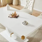 DT0221 Wood Dining Table With Metal Legs By Artisan Furniture Dining Room Furniture Mobilia Cleopatra 29 DT0221 Wood Dining Table With Metal Legs By Artisan Furniture 29