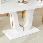 DT0221 Wood Dining Table With Metal Legs By Artisan Furniture Dining Room Furniture Mobilia Cleopatra 33 DT0221 Wood Dining Table With Metal Legs By Artisan Furniture 33