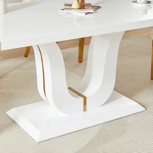 DT0221 Wood Dining Table With Metal Legs By Artisan Furniture 21