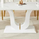 DT0221 Wood Dining Table With Metal Legs By Artisan Furniture Dining Room Furniture Mobilia Cleopatra 38 DT0221 Wood Dining Table With Metal Legs By Artisan Furniture 38