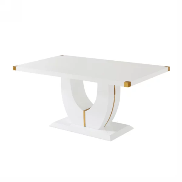 DT0222 Wood Top Dining Table With Metal Legs By Artisan Furniture 14