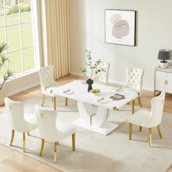 DT0222 Wood Top Dining Table With Metal Legs By Artisan Furniture