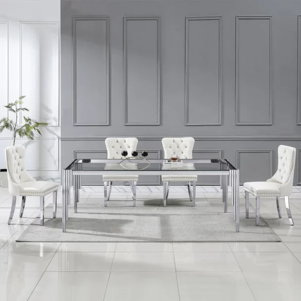 DT0310 Tempered Glass For Dining Table Top By Artisan Furniture 34