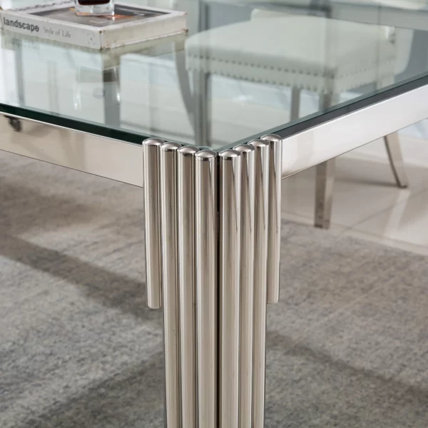 DT0310 Tempered Glass For Dining Table Top By Artisan Furniture 43