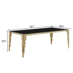 DT0310 Tempered Glass For Dining Table Top By Artisan Furniture 78