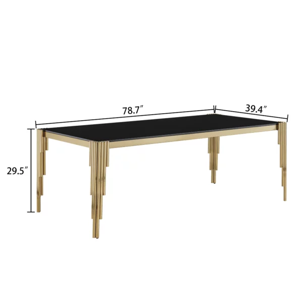 DT0310 Tempered Glass For Dining Table Top By Artisan Furniture 48