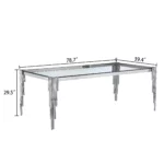 DT0310 Tempered Glass For Dining Table Top By Artisan Furniture 79