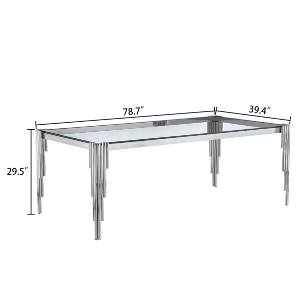 DT0310 Tempered Glass For Dining Table Top By Artisan Furniture 49