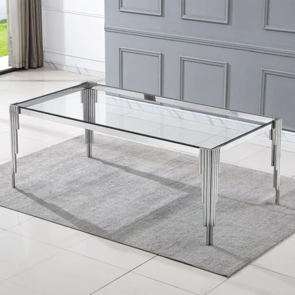 DT0310 Tempered Glass For Dining Table Top By Artisan Furniture 52