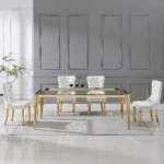 DT0310 Tempered Glass For Dining Table Top By Artisan Furniture 84