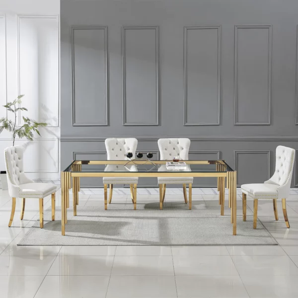DT0310 Tempered Glass For Dining Table Top By Artisan Furniture 54