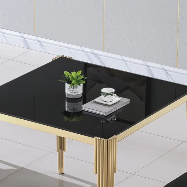 DT0312 Square Tempered Glass Dining Table By Artisan Furniture 31