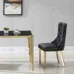 DT0312 Square Tempered Glass Dining Table By Artisan Furniture Dining Room Furniture Mobilia Cleopatra 56 DT0312 Square Tempered Glass Dining Table By Artisan Furniture 56