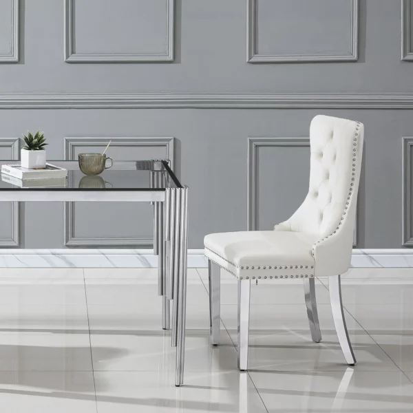 DT0312 Square Tempered Glass Dining Table By Artisan Furniture 38