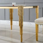 DT0312 Square Tempered Glass Dining Table By Artisan Furniture Dining Room Furniture Mobilia Cleopatra 64 DT0312 Square Tempered Glass Dining Table By Artisan Furniture 64