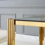 DT0312 Square Tempered Glass Dining Table By Artisan Furniture Dining Room Furniture Mobilia Cleopatra 65 DT0312 Square Tempered Glass Dining Table By Artisan Furniture 65