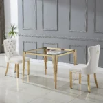 DT0312 Square Tempered Glass Dining Table By Artisan Furniture Dining Room Furniture Mobilia Cleopatra 49 DT0312 Square Tempered Glass Dining Table By Artisan Furniture 49