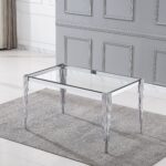 DT0313 Glass Tempered Dining Table By Artisan Furniture Luxury Dining Tables Mobilia Cleopatra 47 DT0313 Glass Tempered Dining Table By Artisan Furniture 47