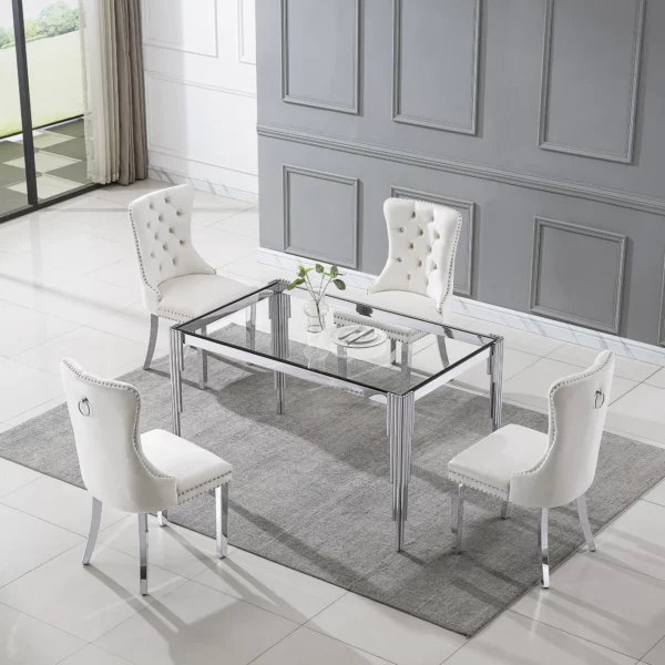 DT0313 Glass Tempered Dining Table By Artisan Furniture 28