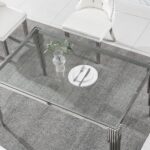 DT0313 Glass Tempered Dining Table By Artisan Furniture Luxury Dining Tables Mobilia Cleopatra 51 DT0313 Glass Tempered Dining Table By Artisan Furniture 51
