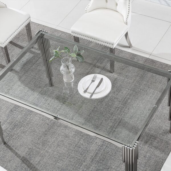 DT0313 Glass Tempered Dining Table By Artisan Furniture 30