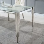 DT0313 Glass Tempered Dining Table By Artisan Furniture Luxury Dining Tables Mobilia Cleopatra 52 DT0313 Glass Tempered Dining Table By Artisan Furniture 52