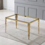 DT0313 Glass Tempered Dining Table By Artisan Furniture Luxury Dining Tables Mobilia Cleopatra 56 DT0313 Glass Tempered Dining Table By Artisan Furniture 56
