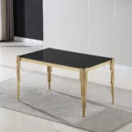 DT0313 Glass Tempered Dining Table By Artisan Furniture Luxury Dining Tables Mobilia Cleopatra 59 DT0313 Glass Tempered Dining Table By Artisan Furniture 59