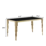DT0313 Glass Tempered Dining Table By Artisan Furniture Luxury Dining Tables Mobilia Cleopatra 60 DT0313 Glass Tempered Dining Table By Artisan Furniture 60