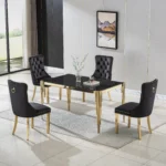 DT0313 Glass Tempered Dining Table By Artisan Furniture Luxury Dining Tables Mobilia Cleopatra 64 DT0313 Glass Tempered Dining Table By Artisan Furniture 64