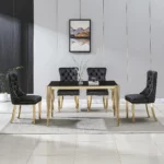 DT0313 Glass Tempered Dining Table By Artisan Furniture Luxury Dining Tables Mobilia Cleopatra 45 DT0313 Glass Tempered Dining Table By Artisan Furniture 45
