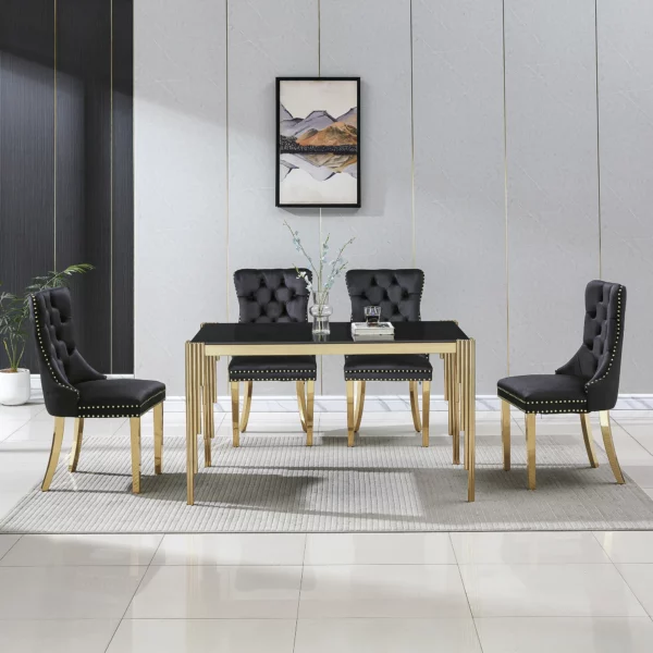 DT0313 Glass Tempered Dining Table By Artisan Furniture 24