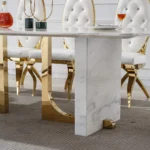 DT303 Marble White Dining Table by Artisan Furniture - Image 4