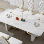 DT303 Marble White Dining Table by Artisan Furniture - Image 2