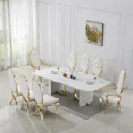DT303 Marble White Dining Table by Artisan Furniture