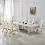DT303 Marble White Dining Table by Artisan Furniture 19