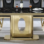 DT318 White Marble Dining Room Table by Artisan Furniture 21