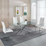DT5015 Modern Glass Top Dining Table by Artisan Furniture Dining Room Furniture Mobilia Cleopatra 27 DT5015 Modern Glass Top Dining Table by Artisan Furniture 27