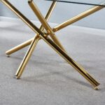DT5015 Modern Glass Top Dining Table by Artisan Furniture Dining Room Furniture Mobilia Cleopatra 30 DT5015 Modern Glass Top Dining Table by Artisan Furniture 30