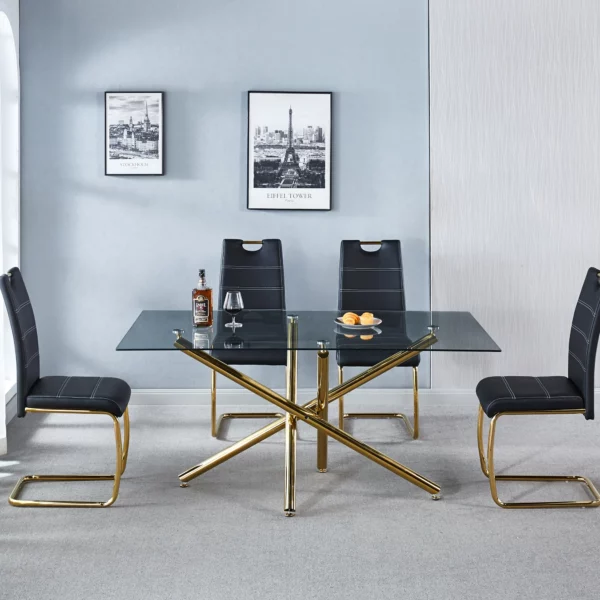 DT5015 Modern Glass Top Dining Table by Artisan Furniture 22