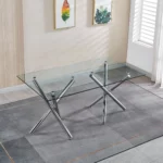 DT5016 Glass Top Table Dining Room by Artisan Furniture Dining Room Furniture Mobilia Cleopatra 25 DT5016 Glass Top Table Dining Room by Artisan Furniture 25
