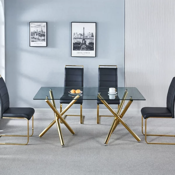 DT5016 Glass Top Table Dining Room by Artisan Furniture 19